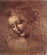 LEONARDO da Vinci The Virgin and Child with St Anne (detail)  f Spain oil painting artist
